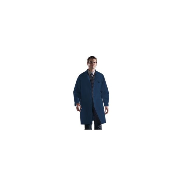 Medline Knee Length Lab Coat, Navy, XX-Large 83044RNNXXL - main